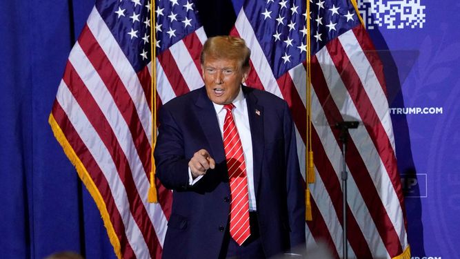 El expresidente Donald Trump, el gran favorito para la nominación republicana hacia la Casa Blanca.