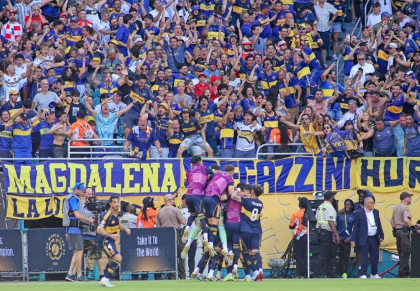 La hinchada de Boca Juniors argentino en Miami dictó cátedra de cómo se debe alentar a un equipo.&nbsp;