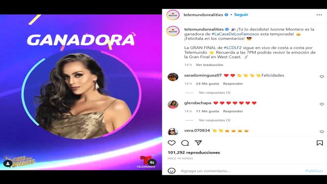 La actriz mexicana Ivonne Montero gana La casa de los famosos 2.