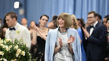 La editora jefe de Vogue, Anna Wintour, llega a la Gala del Met 2025 en el Museo Metropolitano de Arte el 5 de mayo de 2025 en Nueva York.