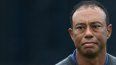 El golfista estadounidense Tiger Woods reacciona durante la primera ronda del día inaugural en el British Open Golf Championship, el 18 de julio de 2024.