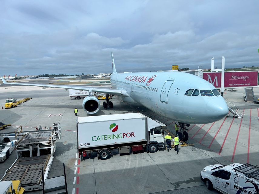 Una aeronave Airbus 330 de la aerolínea Air Canada.&nbsp;