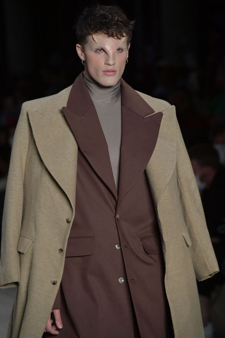 Una de las prendas masculinas de la propuesta de João Pimenta en la pasarela de la Semana de la Moda de Sao Paulo.
