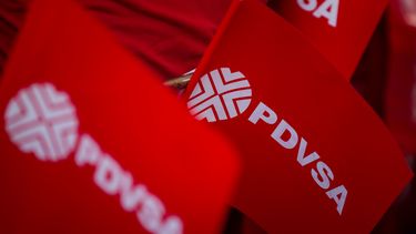 Imagen del logotipo de la empresa estatal PDVSA.