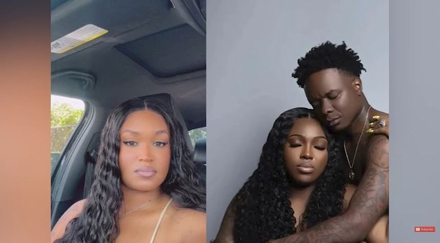 La influencer Zaria Khadejah, conocida como Duchess Dior, y su esposo Shamarcus Jameal Carr.&nbsp;