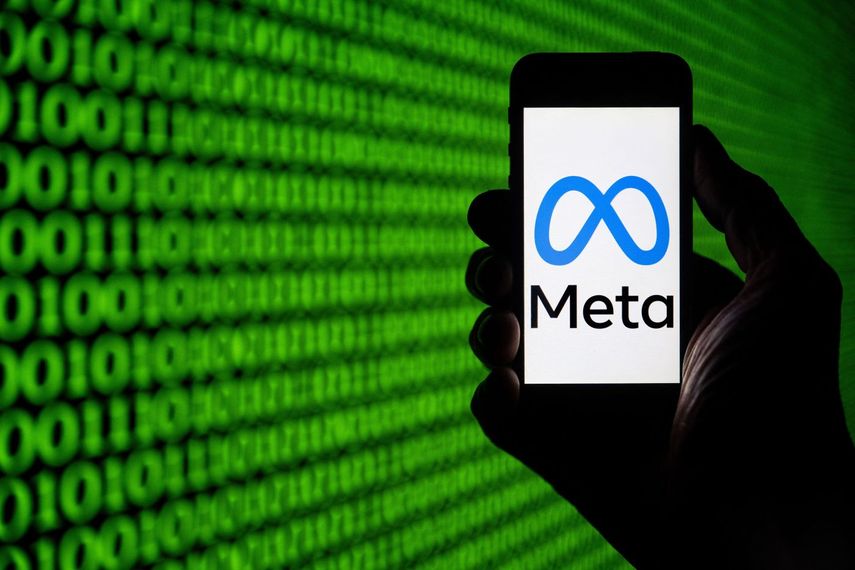 Imagen recreada con el logo de Meta, la empresa matriz de WhatsApp.