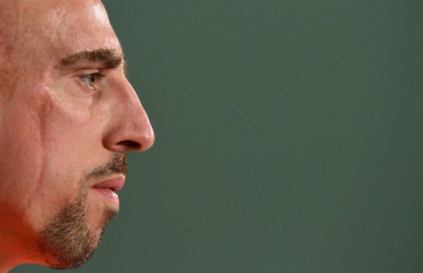 El exjugador francés Franck Ribéry durante una conferencia de prensa previa a un juego de la Liga de Campeones, el 15 de marzo de 2016.