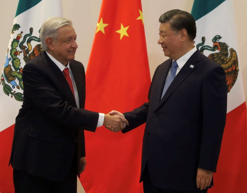 Andrés López Obrador se reúne con el presidente de China, Xi Jinping, en San Francisco, California