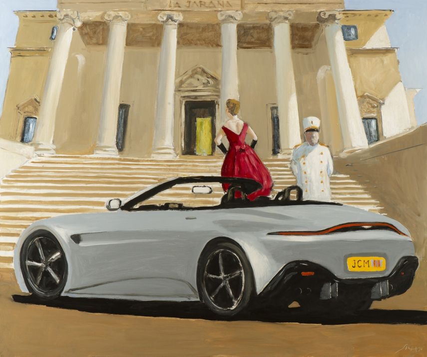 La pieza Late for Lunch at La Jarana Palace, de Julio Larraz.&nbsp;