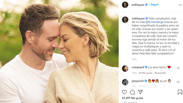 Erik Hayser y Fernanda Castillo.