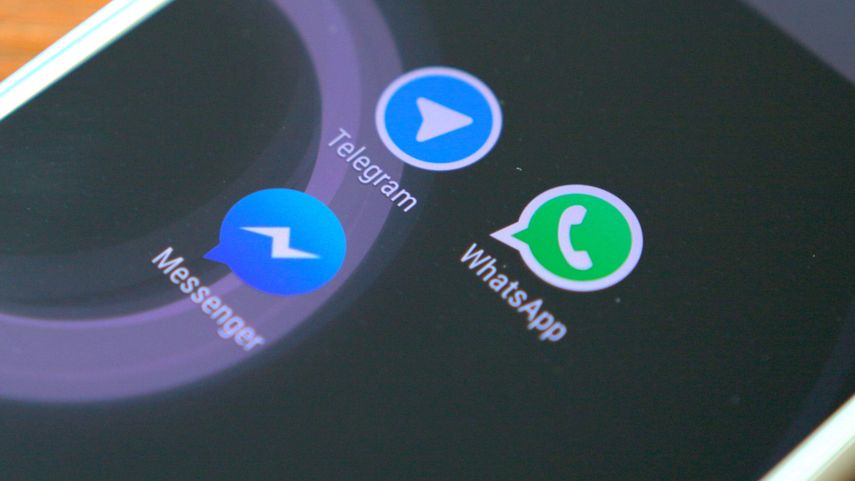 Las app Telegram, Facebook Messenger &nbsp;y Whatsapp.