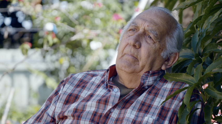 El pintor cubano Justo Vega, en una parte del documental Ceiba, memorias de una familia cubana.&nbsp;