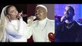 En esta combinación de fotos, de izquierda a derecha, Karol G, J Balvin y Maluma, quienes cuentan con múltiples nominaciones al Premio Lo Nuestro 2021. La ceremonia de premios, en su 33ra edición, es el jueves 18 de febrero.&nbsp;