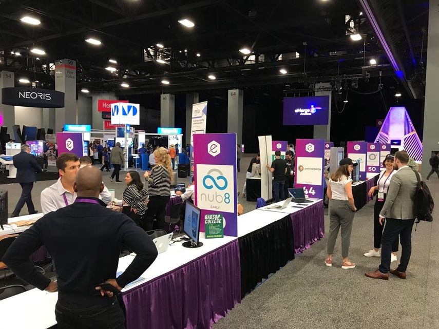 Vista general del evento eMerge Americas que se celebra en Miami Beach.