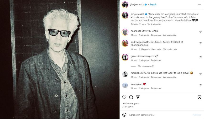 El cineasta y artista multidisciplinar estadounidense Jim Jarmusch.