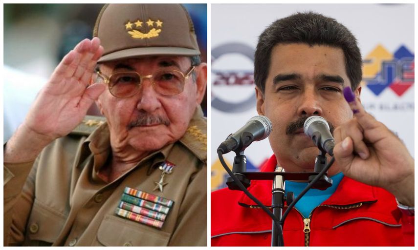 En un breve mensaje publicado en el diario oficial cubano Granma, Castro le dice a Maduro que estaremos siempre junto a ustedes.(EFE / Archivo)