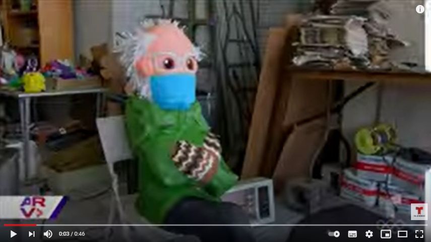 Foto viral de Bernie Sanders inspira piñata mexicana.&nbsp;