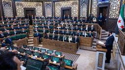 Ahmed al Shara preside la primera sesión del nuevo Parlamento sirio, a 12 de julio de 2026