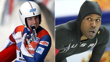 Erin Hamlin (izq.) resultó electa abanderada del team USA a los Juegos Olímpicos de invierno, una decisión que cuestionó el también candidato Shani Davis.