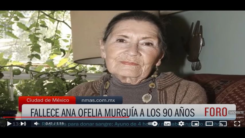 La primera actriz Ana Ofelia Murguía.