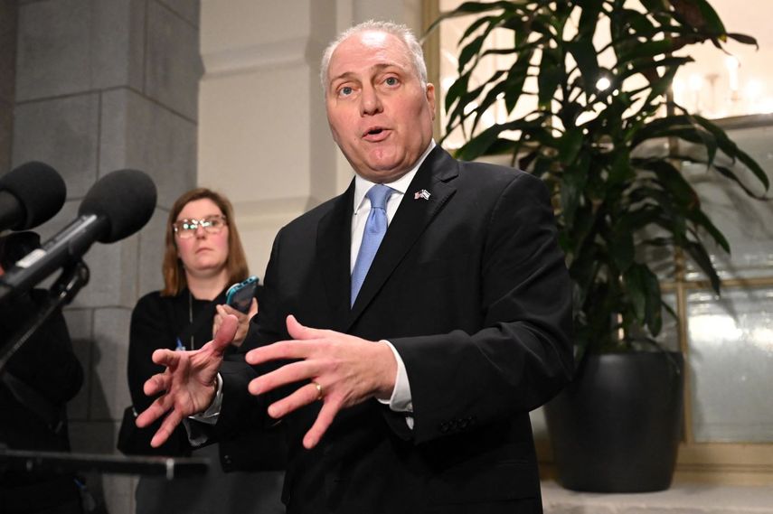 El candidato a presidente de la Cámara de Representantes, Steve Scalise.