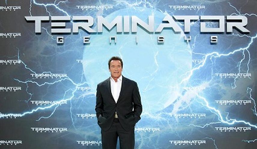 El actor Arnold Schwarzenegger en la gira promocional de la película Terminator Genisys en Berlín. (EFE)