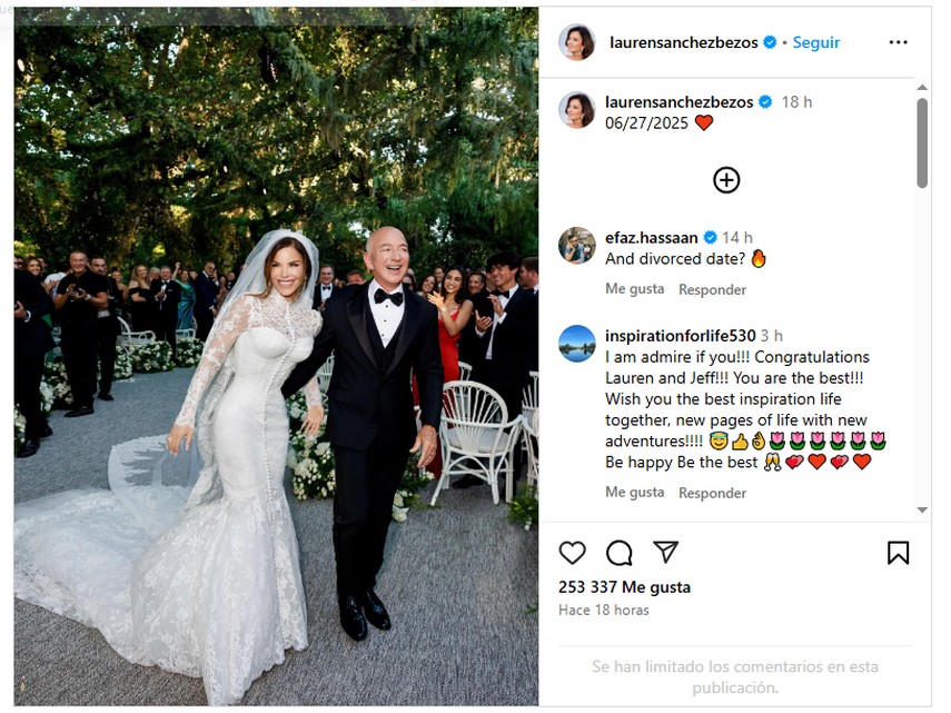 Para el día más importante, deslumbró con un espectacular diseño de Dolce & Gabbana que se convirtió en el centro de todas las miradas y conversaciones