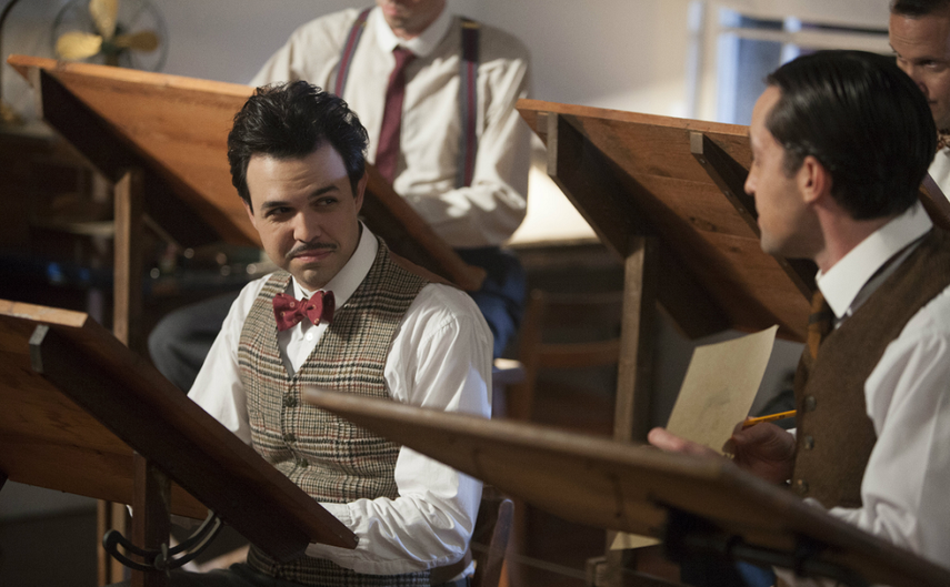 Armando Gutiérrez y Thomas Ian Nicholas en una escena de la película Walt Before Mickey. (CORTESÍA).