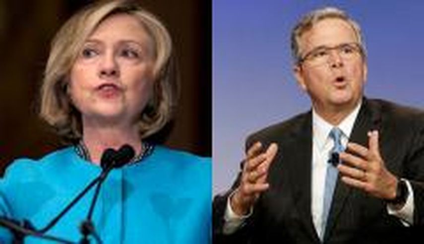 Clinton mantiene una gran ventaja respecto a todos los demás rivales republicanos en los tres estados indecisos más importantes, excepto sobre Jeb Bush. (AP)