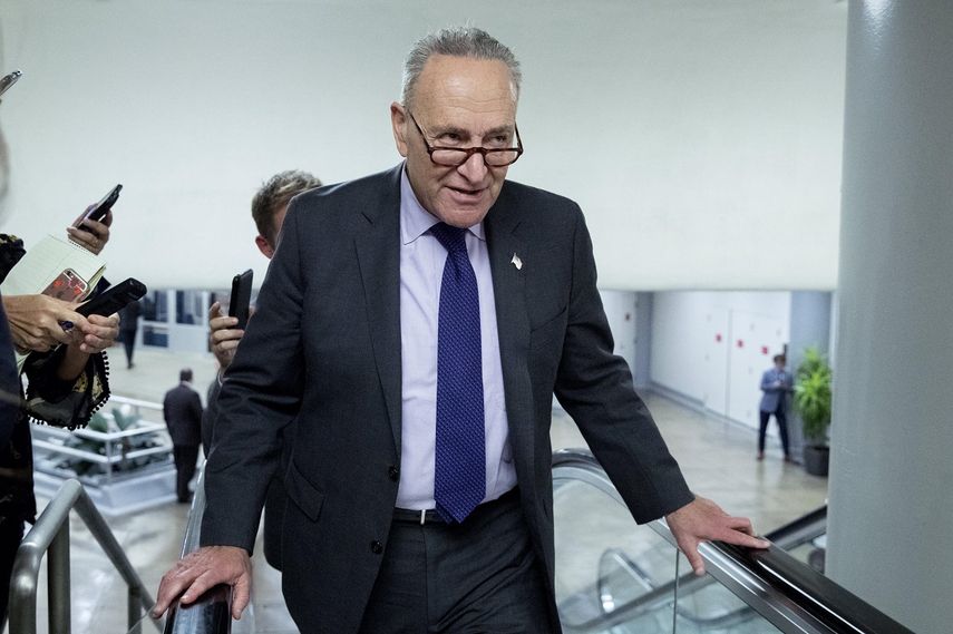 Chuck Schumer, líder demócrata del Senado.
