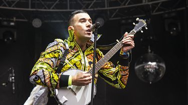 El músico Sufjan Stevens durante su presentación en el Festival de Música Outside Lands 2016 en San Francisco el 6 de agosto de 2016.