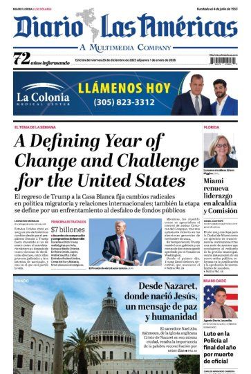 Edición del viernes 26 de diciembre de 2025 al jueves 1 de enero de 2026 Edición del viernes 26 de diciembre de 2025 al jueves 1 de enero de 2026