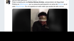 El video se difundió a través de las redes sociales, y al parecer el que habla es el policía acusado.&nbsp;
