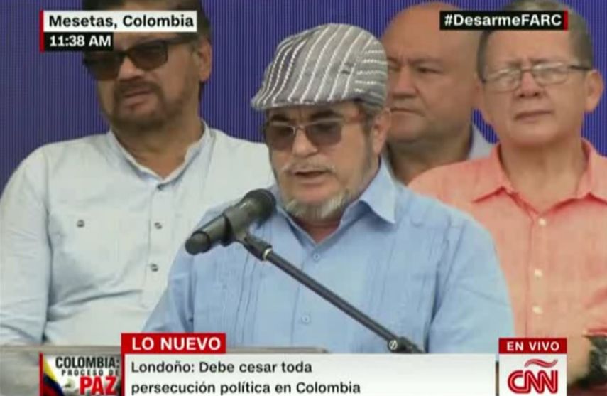 Rodrigo Londoño, alias Timochenko, jefe máximo de las FARC.