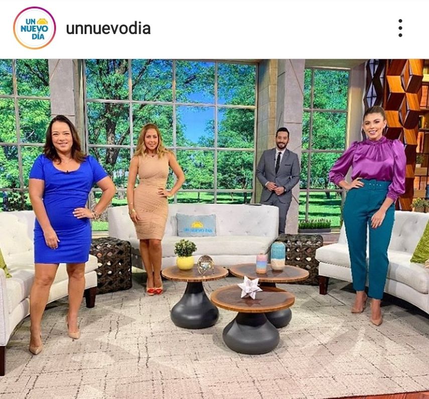 Conductores del programa matutino Un nuevo día. 