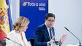 El ministro para la Transformación Digital y de la Función Pública, Óscar López, interviene durante una rueda de prensa posterior a la reunión del Consejo de Ministros, en el Palacio de La Moncloa, a 11 de marzo de 2025, en Madrid (España). 