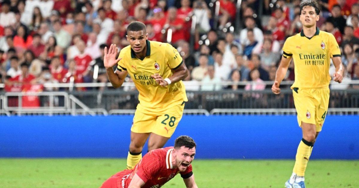 Milán golea al Liverpool en emotivo amistoso en Hong Kong
