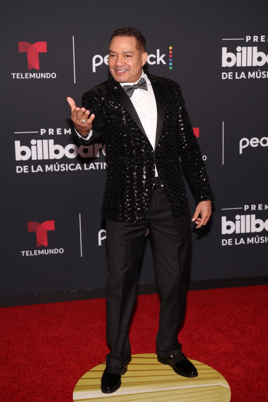 El bachatero dominicano Frank Reyes llega a la alfombra roja de los Latin Billboard en Watsco Center el 29 de septiembre de 2022 en Coral Gables, Florida.