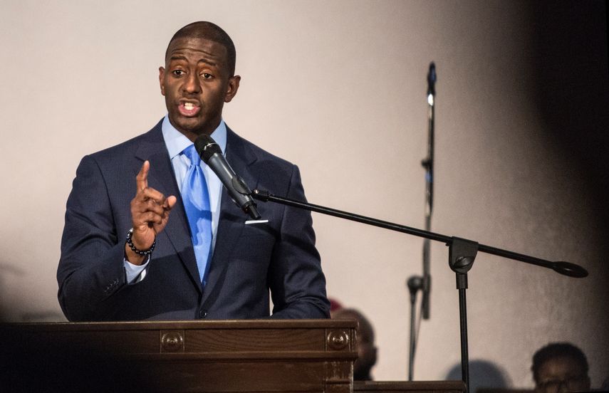 El excandidato demócrata a la Gobernación de Florida y exalcalde de Tallahassee Andrew Gillum.