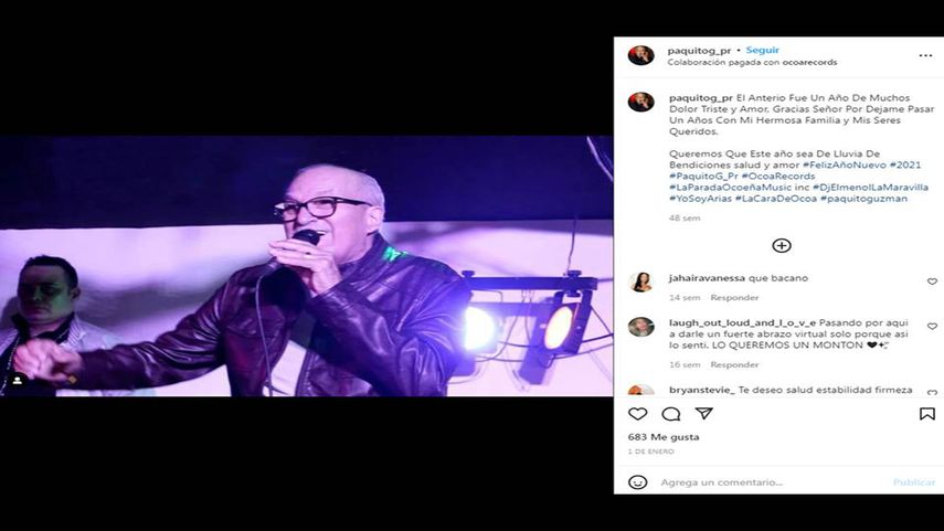 El salsero puertorriqueño Paquito Guzmán.