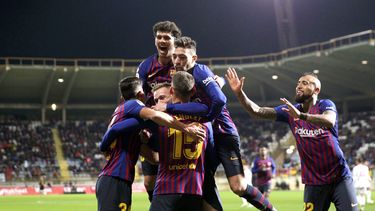 Después de golear al Madrid el domingo, el equipo culé sufrió para derrotar al Cultural esta tarde.