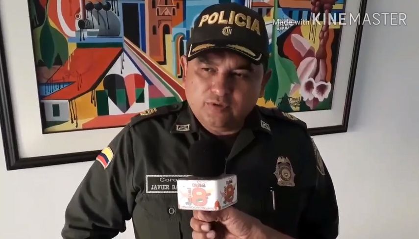 Coronel Javier Barrera, de la&nbsp;Policía Metropolitana de San José de Cúcuta, Colombia.