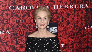 Carolina Herrera captada el 6 de diciembre de 2016 en the Lincoln Center Corporate Fund Gala, realizada en su honor, en Nueva York.&nbsp;