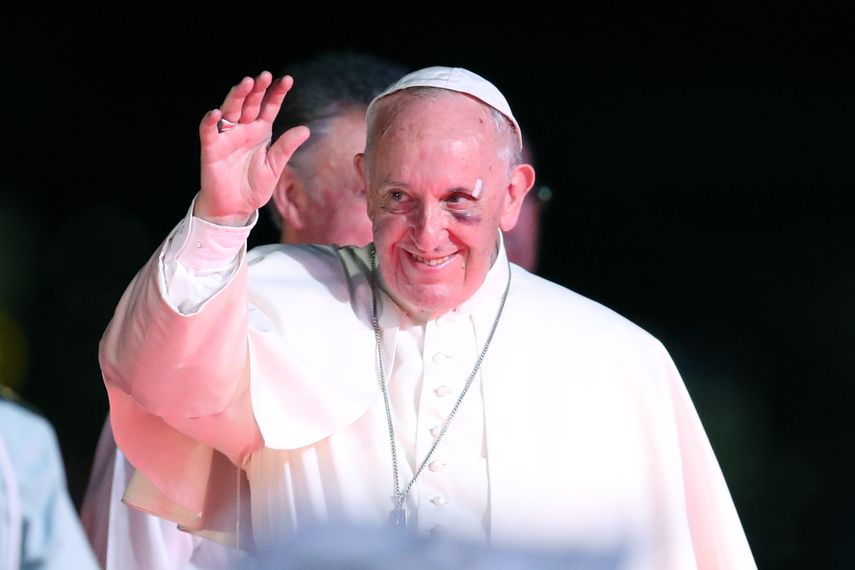 El papa&nbsp;Francisco&nbsp;se despide de Colombia.