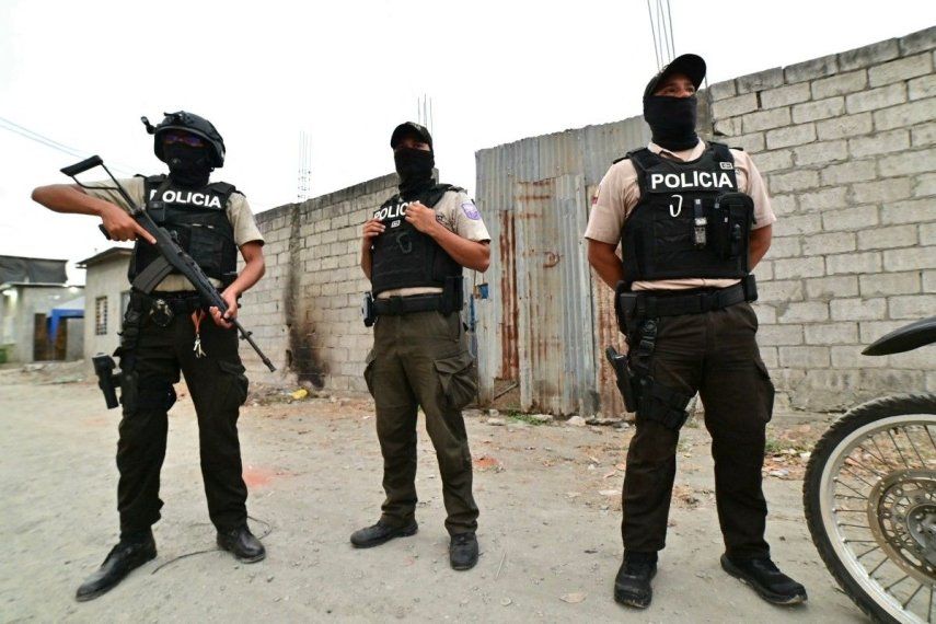 Policías de Ecuador.&nbsp;