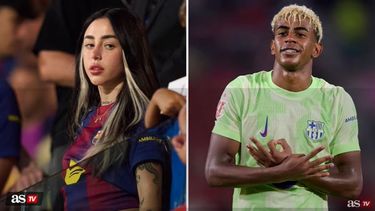 La cantante argentina Nicki Nicole y el futbolista español Lamine Yamal.&nbsp;