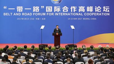 El presidente chino Xi Jinping en rueda de prensa tras el foro económico y comercial sobre la Nueva&nbsp;ruta&nbsp;de la&nbsp;Seda.