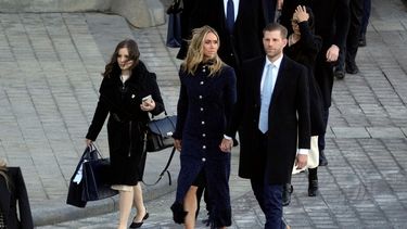 La esposa de Eric Trump, Lara Trump, durante los eventos de investidura del presidente Donald J. Trump.