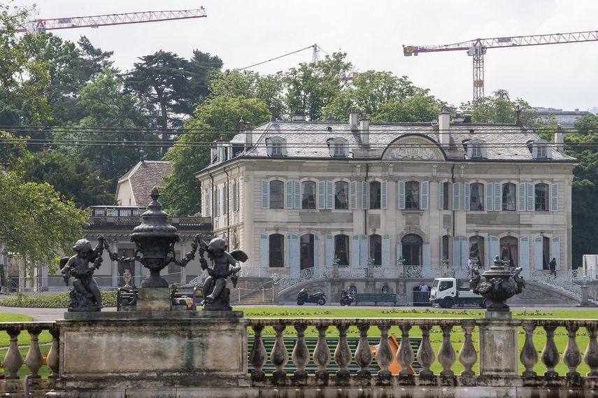 Esta foto del 9 de junio del 2021 muestra la Villa La Grange en el Parc La Grange en Ginebra, Suiza. El edificio será la sede de una reunión entre el presidente estadounidense Joe Biden y el presidente ruso Vladimir Putin, programada para el 16 de junio.&nbsp;&nbsp;