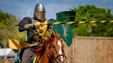 Sea testigo de un trepidante espectáculo de acrobacias medievales de acción en vivo que combina trucos, saltos, carreras de carros, acrobacias que desafían a la muerte, justas de contacto total y un espectáculo estilo gladiador